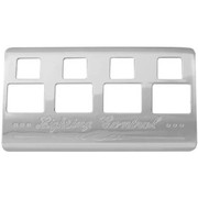 W900B YEAR 2001 CHROME PLASTIC LIGHTING CONTROL PANEL BEZEL W/ 4 SWITCH OPENINGS