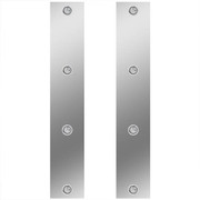 W900L YEAR 1991 13 IN STAINLESS STEEL FRONT AIR CLEANER PANELS W8 - .75 IN AMBERCLEAR LEDS