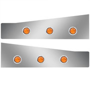 T660 YEAR 2015 1.5 IN STAINLESS STEEL SLEEPER EXTENSION PANELS W6 - .75 IN AMBERAMBER LEDS