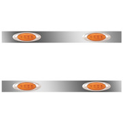 T800 CURVED GLASS YEAR 1995 38 IN SS SLEEPER PANELS WITH P1 AMBERAMBER LEDS