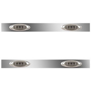 T680 GEN I YEAR 2018 40 IN SS SLEEPER PANEL WITH 4 P1 AMBERSMOKED LEDS WITHO EXTENSIONS