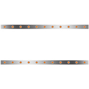 T660 YEAR 2017 72 IN SS SLEEPER PANELS W 22 .75 IN AMBERAMBER LEDS W RME
