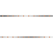 T660 YEAR 2017 86 IN SS SLEEPER PANELS WITH 20 P3 AMBERAMBER LEDS WITH RME