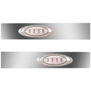 T660 YEAR 2015 SS SLEEPER EXTENSION PANELS WITH 2 P1 AMBERCLEAR LEDS