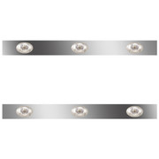 T660 YEAR 2016 38 IN SS SLEEPER PANELS WITH 6 P3 AMBERCLEAR LEDS