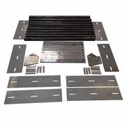 T370 YEAR 2018 SINGLE RADIUS FENDER BRACKET SET FOR PETERBILT LOW AIR LEAF AND KENWORTH AG400L SUSPENSIONS