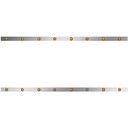 T660 YEAR 2016 86 IN SS SLEEPER PANELS WITH 16 ROUND 2 IN AMBERAMBER LEDS