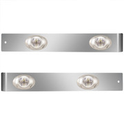 T660 YEAR 2015 2.375 IN SS STRAIGHT SLEEPER EXTENSION PANEL W 4 P3 AMBERCLEAR LEDS