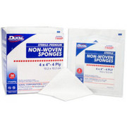 Clinisorb Sterile Non-Woven Sponges White Polyester-Rayon 4in x 4in Case of 800 Replacement