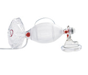 Adult SPUR II BVM Bag Reservoir Adult Mask Built-in Metered Dose Inhaler with CDC HEPA Case of 12 Replacement