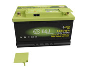 12.8V 100Ah battery with A grande cells Active balancing Bluetooth and heating Replacement