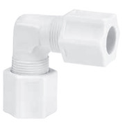 38 Tube Nylon 90 Degree Union Elbow Tube O.D. 0.375 M 0.94 D 0.34 Across Flats F 0.5625 Replacement
