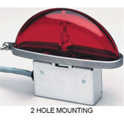 Flsh Beacon Assembly Lens Color Red Mount Lower Base Round Replacement