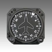 3-18 Dg 17 Lit Ap Output King Airplane Index White Dial @ 30 Deg. White PMA No Replacement