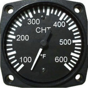 2.25IN UMA ElectronicCylinder Head Temp GaugeMA 1BX Thermistor ProbeRange 100-300F Replacement