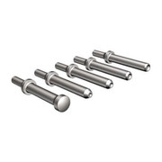 3.5IN - Includes 0.09375 0.125 0.15625 0.1875 and flat rivet sets. For universal and flush Replacement