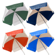 Polyester Fabric Red-White 6 ft Umbrella Pack of 4 Replacement