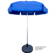 6 ft Viny Umbrella Solid Color Royal Blue Replacement