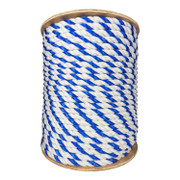 Premium 0.75 inch Polypropylene Floating Rope Royal Blue - White per foot Replacement