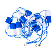 20 ft Pool Divider Rope and Float Kit 0.75 in Rope Royal Blue - White Pack of 10 Replacement