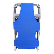 Folding Stretcher with Wheels Blue Oxford Weave Fabric Replacement