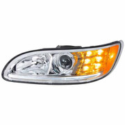386 YEAR 2012 DRIVER SIDE PROJECTION HEADLIGHT LED POSITION AND TURN SIGNAL
