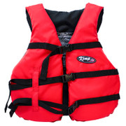 Life Jacket Red and Black Adult USCG Type III Pack of 10 Replacement