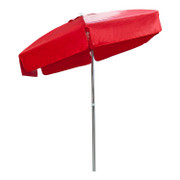 6 ft Viny Umbrella Solid Color Red Replacement