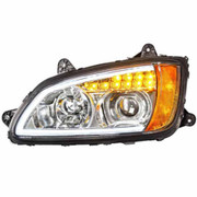 T370 YEAR 2010 DRIVER SIDE CHROME LED PROJECTION HEADLIGHT TURN AND POSITION BAR
