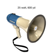 25 Watt Megaphone Battery-operated 8 C Pack of 6 Replacement