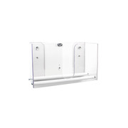Single Clear Dual Paper Towel Dispenser with Gliding Rods Replacement