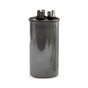 80 plus 5 MFD Dual Run Capacitor 440 VAC Round Replacement