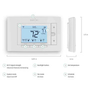 Programmable Thermostat Smart Wi-Fi Thermostat with Geofencing Replacement