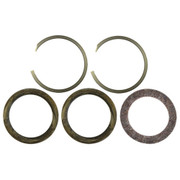 Wheel Seal Kit 2 Flat Seal Rings 1 Felt 2 Snap Rings Replacement