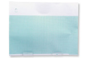 GE HEALTHCARE MARQUETTE COMPATIBLE ECG EKG CHART PAPER - 9402-031 SIZE 214 X 280 BLANK HEADER300 S SHEETS