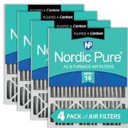 20X25X5 H 4 PACK NORDIC PURE MERV 14 MPR 2800 FILTER ACTUAL SIZE 19.88 X 24.88 X 4.38 MADE IN USA