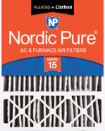 20X25X5 H 1 PACK NORDIC PURE MERV 15+ MPR 2800 FILTER ACTUAL SIZE 19.88 X 24.88 X 4.38 MADE IN USA