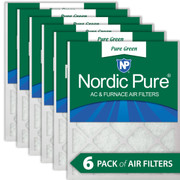10X10X1 6 PACK RECYCLED FRAME IS BIODEGRADABLE FILTER ACTUAL SIZE 9.5 X 9.5 X 0.75 MADE IN USA