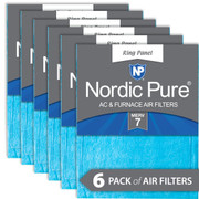 20X20X12 6 PACK FOR FILTER INSTALLATION THE AIR ENTERS THRU THE FUZZY HIGH-LOFT SIDE AND EXITS OUT T THE THINNER, SMOOTH SIDE. FILTER ACTUAL SIZE 19.