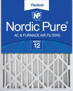 12X24X4 1 PACK NORDIC PURE MERV 12 MPR 1500-1900 FILTER ACTUAL SIZE 11.5 X 23.38 X 3.63 MADE IN USA