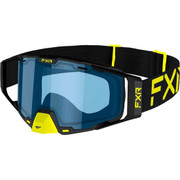 FXR COMBAT GOGGLES - HI-VIS - BLUE LENS