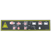 E-Z-GO ENGINE WARNING DECAL