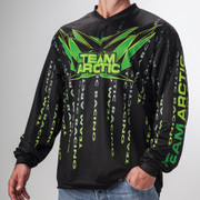 ARCTIC CAT MEN'S TEAM ARCTIC MATRIX JERSEY - BLACK GREEN-M