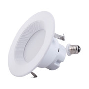 RESIDENTIAL DOWNLIGHT RETROFIT 4IN 720 LUMENS 8W 90 CRI 500040003000 CCT 120V WHITE TRIM WBAFFLE