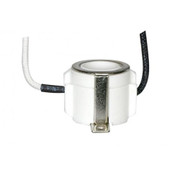 MINI CAN HALOGEN SOCKET SIDE WIRED E11 BASE SCREW MOUNT BRACKET 18" LEADS 34" HEIGHT 1116" D DIAMETER; 1000W; 250V