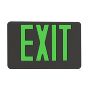 EXIT SIGN GREEN BLACK HOUSING