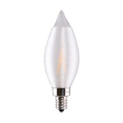 4W CA11 LED SATIN SPUN CLEAR CANDELABRA BASE 2700K 120V