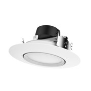 9 WATT LED DIRECTIONAL RETROFIT DOWNLIGHT - GIMBALED 5-6 INCH 4000K 120 VOLTS DIMMABLE WHITE FINISH