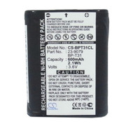 600MAH2.16WH NI-MH BATTERY