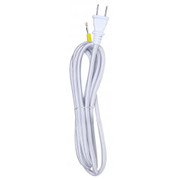 10 FOOT RAYON CORD SET SILVER FINISH 182 SPT-2 105C WITH MOLDED POLARIZED PLUG 150 CARTON TINNE ED TIPS STRIP WITH 2" SLIT